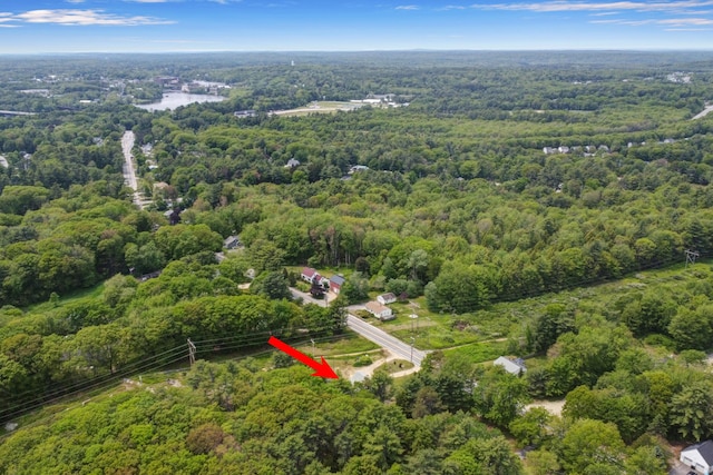 133 Middlesex Rd, Topsham, ME 04086 - aerial view of property and surrounding area with a heavily wooded area