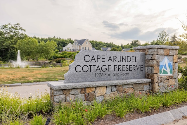 46 Patriot Way Unit 135, Arundel, ME 04046 - community sign with a water view