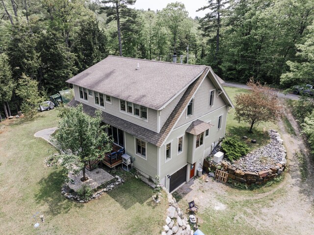 15 Brookview Dr, Bucksport, ME 04416 - aerial view of property and surrounding area with a forest