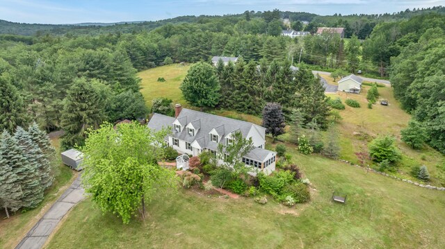 116 Point Rd, Acton, ME 04001 - view from above of property with a forest