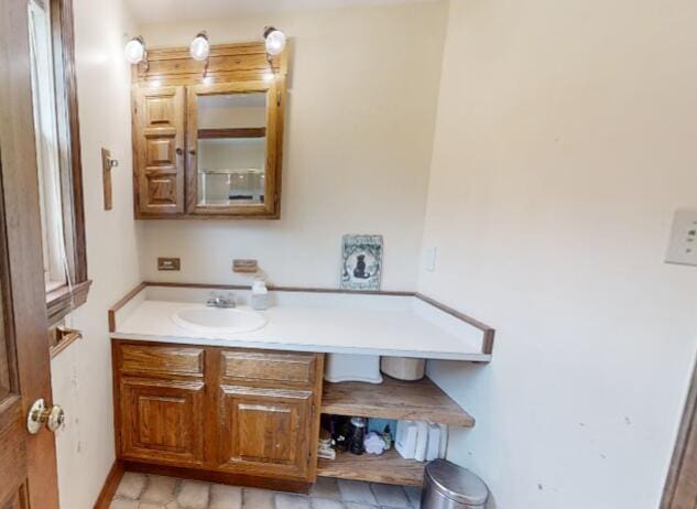 116 Point Rd, Acton, ME 04001 - bathroom featuring vanity and baseboards
