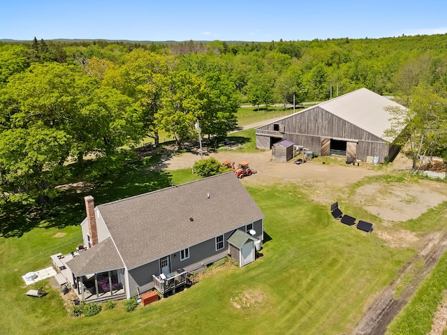 18 Fox Meade Ln, Searsmont, ME 04973 - view of subject property with a forest