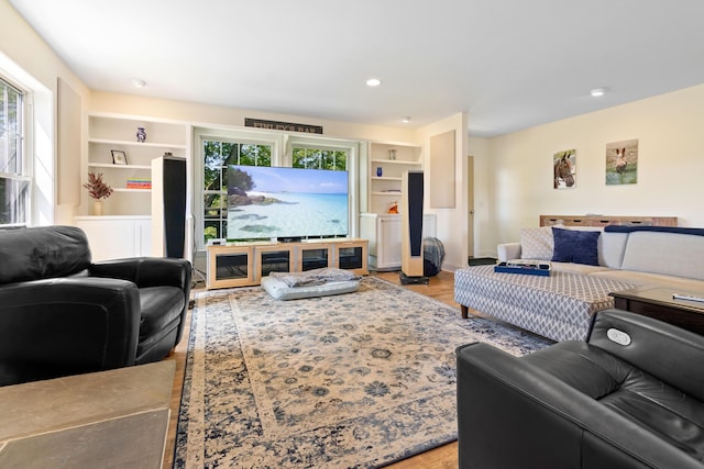 18 Fox Meade Ln, Searsmont, ME 04973 - living area featuring wood finished floors and recessed lighting