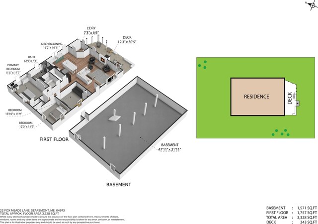 18 Fox Meade Ln, Searsmont, ME 04973 - property floor plan