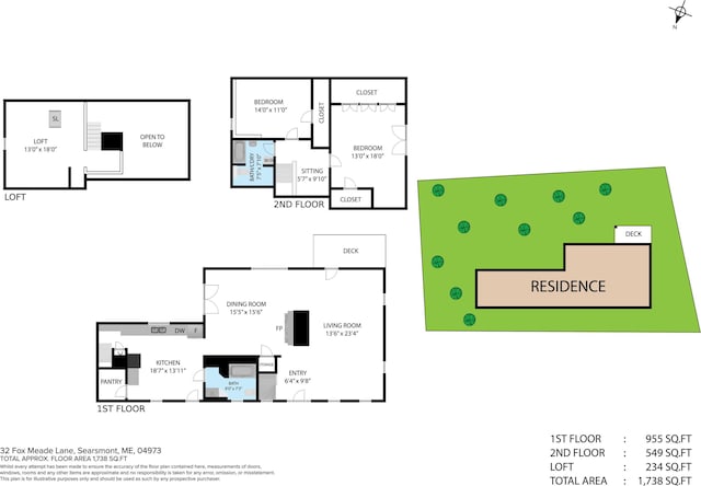 18 Fox Meade Ln, Searsmont, ME 04973 - home floor plan