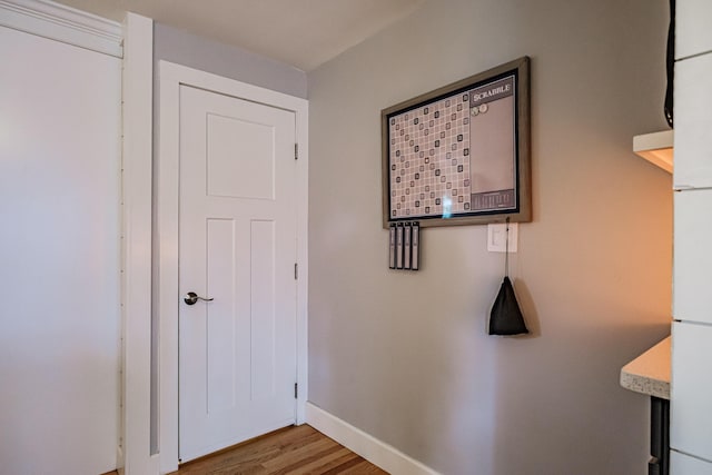 115 Caleb St, Portland, ME 04102 - hallway with wood finished floors and baseboards