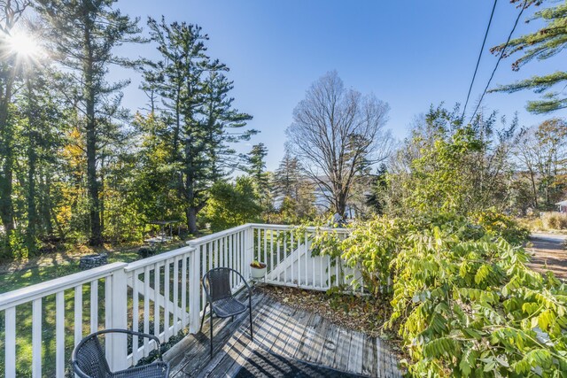 9 Dry Point Dr, Rome, ME 04963 - view of wooden deck