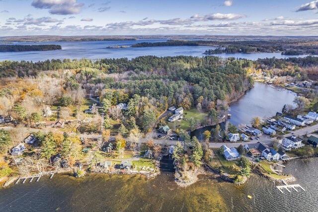 9 Dry Point Dr, Rome, ME 04963 - aerial view of property's location with a nearby body of water and nearby suburban area