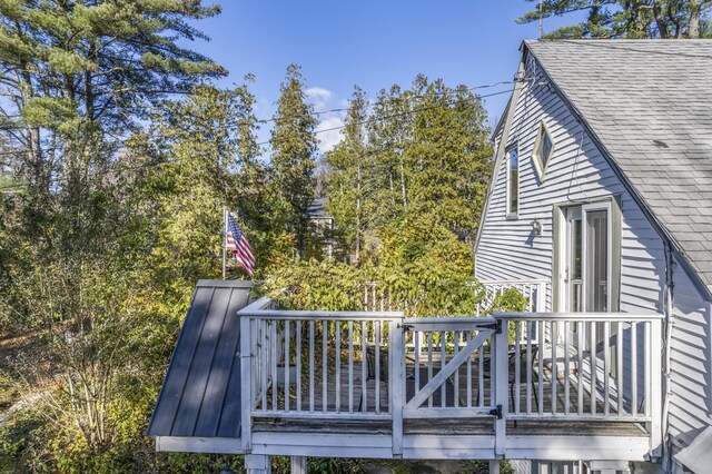 9 Dry Point Dr, Rome, ME 04963 - view of wooden deck