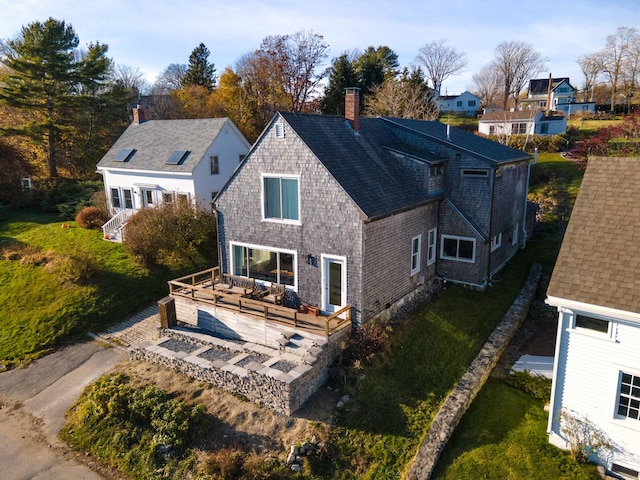 86 Water St, Castine, ME 04421 - aerial view of residential area