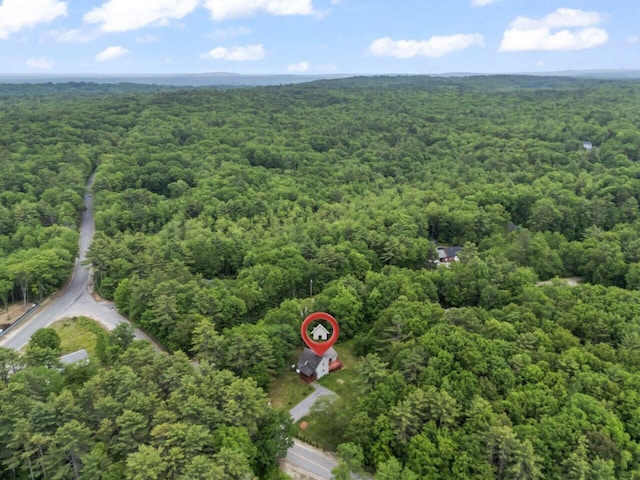 20 Cobble Hill Rd, New Gloucester, ME 04260 - view of property location featuring a heavily wooded area