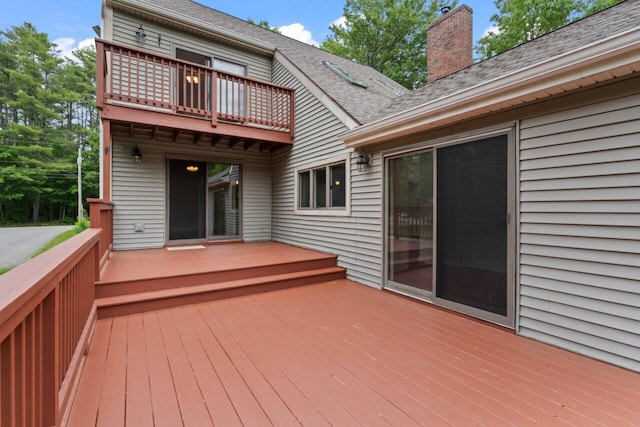 20 Cobble Hill Rd, New Gloucester, ME 04260 - view of wooden terrace