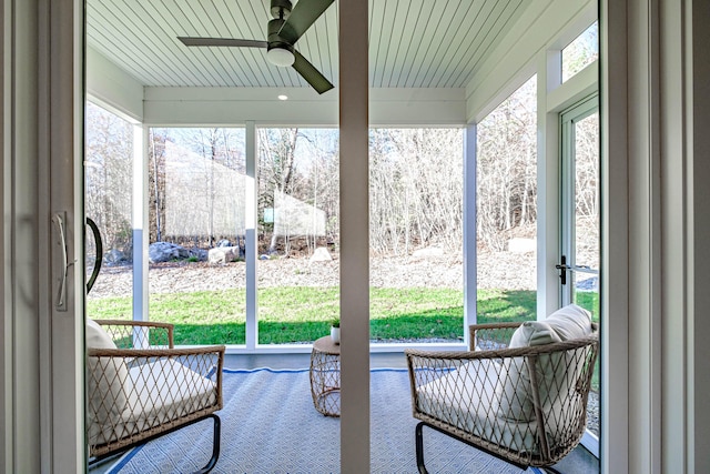 19 Efficiency Way, Bridgton, ME 04009 - sunroom / solarium with ceiling fan