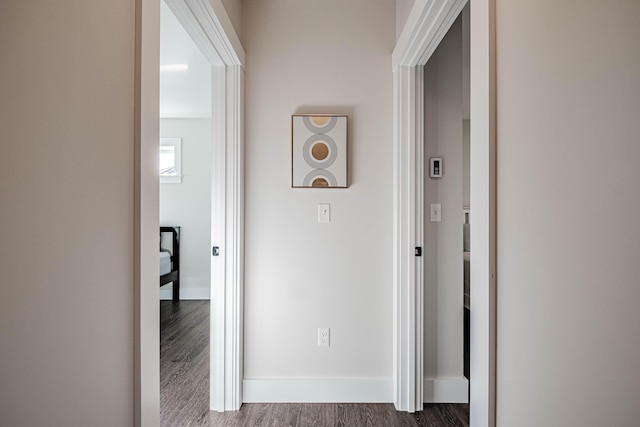 19 Efficiency Way, Bridgton, ME 04009 - hall with dark wood finished floors and baseboards