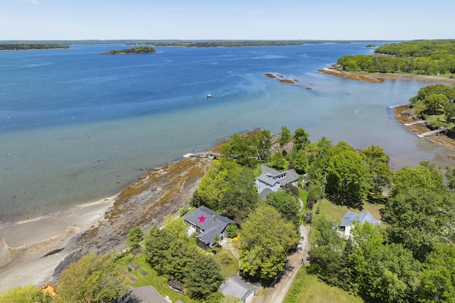 43 Gingers Rd, Harpswell, ME 04079 - aerial view of property's location with a large body of water