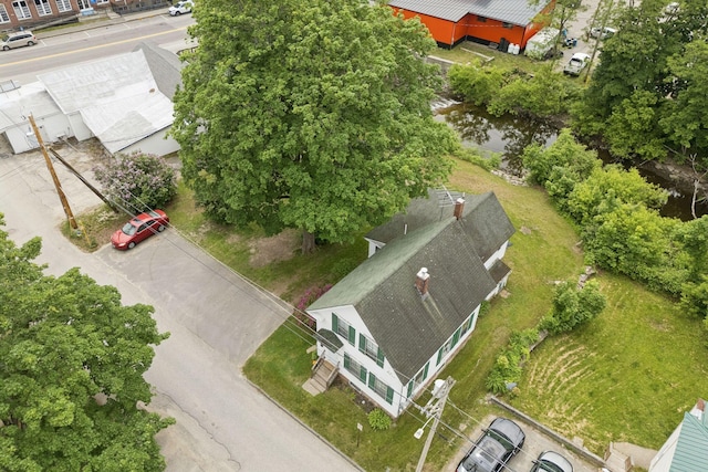 20 Green St, Winthrop, ME 04364 - drone / aerial view