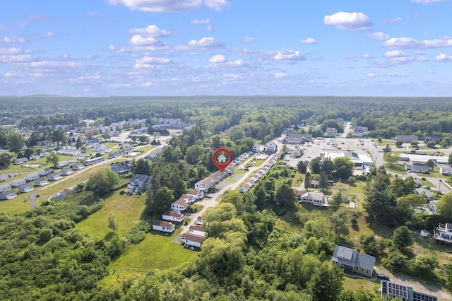 1139 Post Rd Unit 102, Wells, ME 04090 - aerial perspective of suburban area featuring a forest
