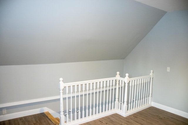 2 Watson Ave, Houlton, ME 04730 - bonus room featuring baseboards, wood finished floors, and vaulted ceiling
