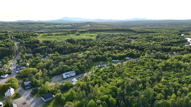 16 Gerry Rd, Sherman, ME 04776 - bird's eye view of a forest and a mountain backdrop