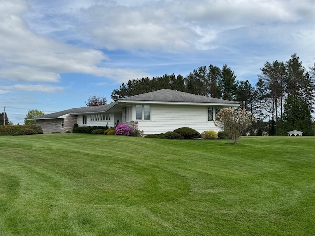 02 Rogers St, Houlton, ME 04730 - view of property exterior with a yard
