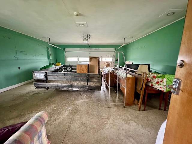 02 Rogers St, Houlton, ME 04730 - misc room featuring a garage and concrete flooring