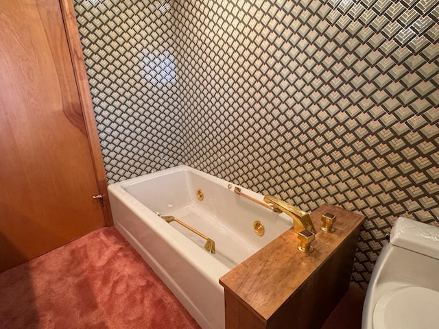 02 Rogers St, Houlton, ME 04730 - full bathroom with a tub with jets and toilet