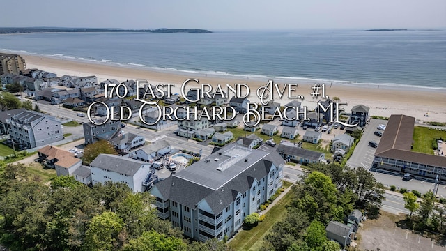 170 E Grand Ave Unit 1, Old Orchard Beach, ME 04064 - bird's eye view of waterfront with a beach