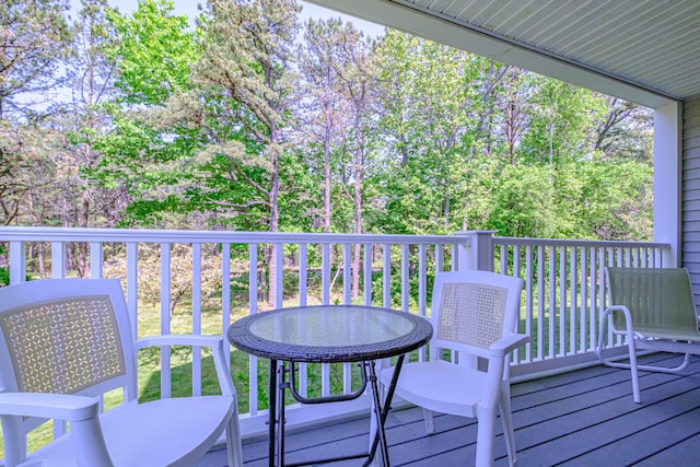 170 E Grand Ave Unit 1, Old Orchard Beach, ME 04064 - wooden terrace with outdoor dining area