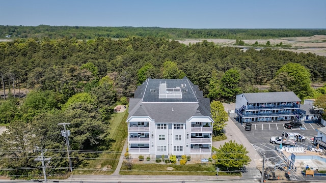 170 E Grand Ave Unit 1, Old Orchard Beach, ME 04064 - aerial view of property and surrounding area with a forest