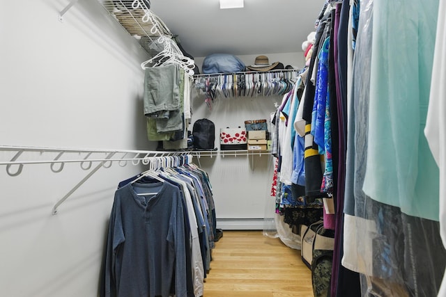 8 Rileys Run, Berwick, ME 03901 - spacious closet with light wood-style flooring and a baseboard heating unit
