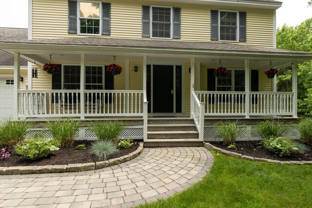 8 Rileys Run, Berwick, ME 03901 - view of front of property with covered porch and roof with shingles