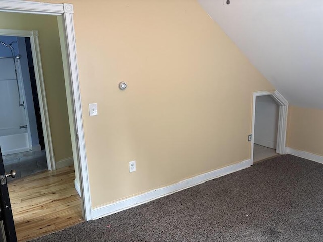 152 Bradman St, Auburn, ME 04210 - additional living space with lofted ceiling and baseboards