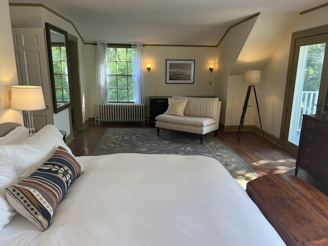 2 Lookout Point Rd, Bar Harbor, ME 04609 - bedroom with radiator and wood finished floors