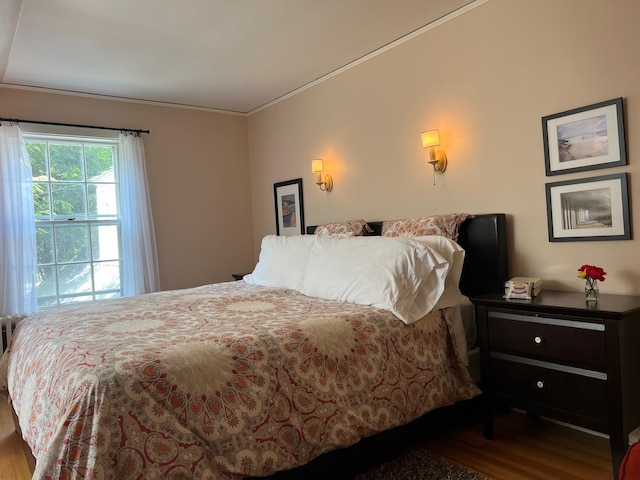 2 Lookout Point Rd, Bar Harbor, ME 04609 - bedroom featuring wood finished floors and crown molding