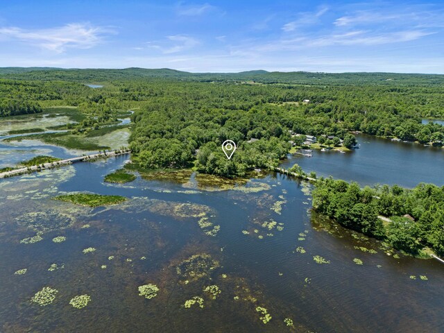 16 Maple Ridge Dr, Monmouth, ME 04259 - aerial view of a forest and a water and mountain view