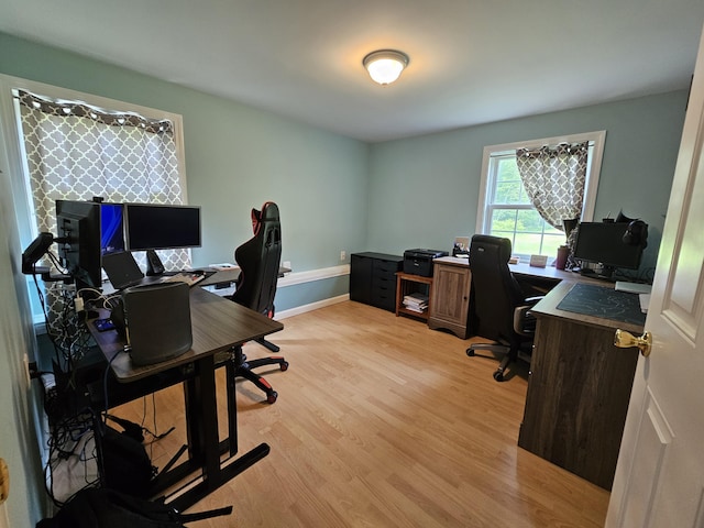 30 Cedar Breeze S, Glenburn, ME 04401 - home office with light wood-style floors and baseboards
