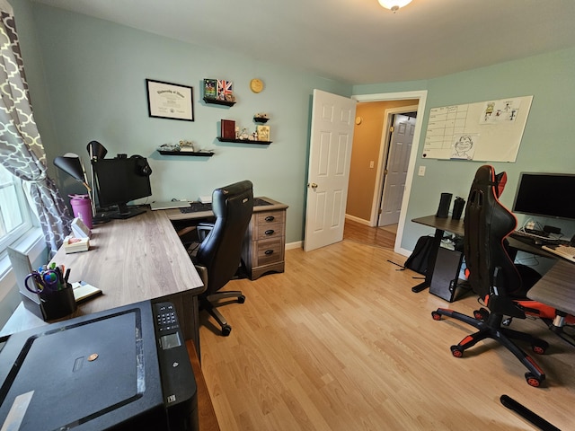 30 Cedar Breeze S, Glenburn, ME 04401 - home office with light wood-style flooring and baseboards