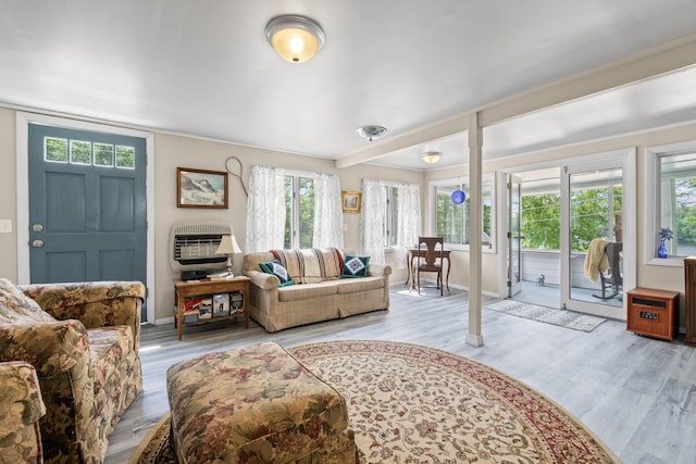 48 E Shore Dr, Greene, ME 04236 - living room featuring wood finished floors and baseboards
