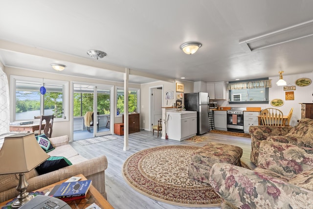 48 E Shore Dr, Greene, ME 04236 - living room with light wood-style flooring