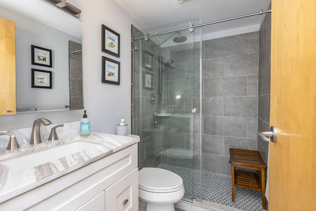 219 E Grand Ave Unit 3C, Old Orchard Beach, ME 04064 - bathroom with vanity and a stall shower