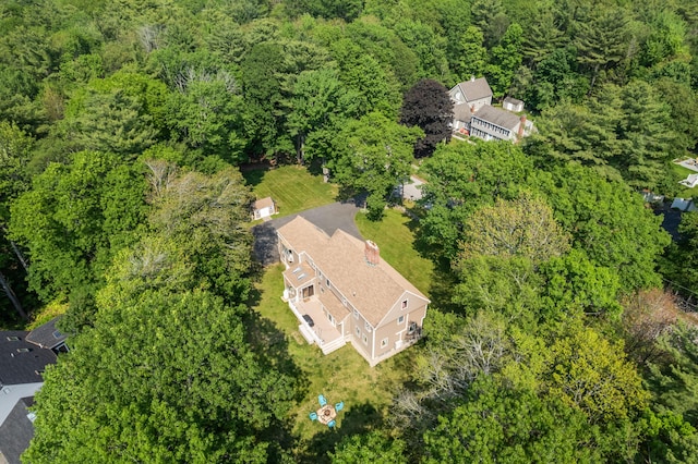 106 Fieldstone Estates Rd, York, ME 03909 - drone / aerial view of a heavily wooded area