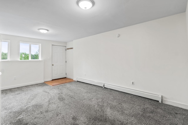 51 Burnham Rd, Saco, ME 04072 - spare room with baseboard heating, carpet floors, and baseboards