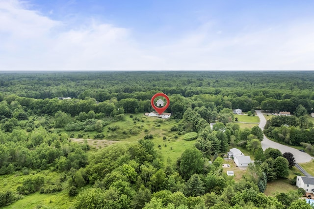 51 Burnham Rd, Saco, ME 04072 - bird's eye view of a heavily wooded area