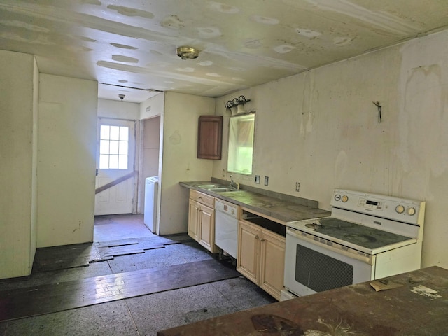 157 Ralph Richardson Rd, Norway, ME 04268 - kitchen with white appliances and a sink