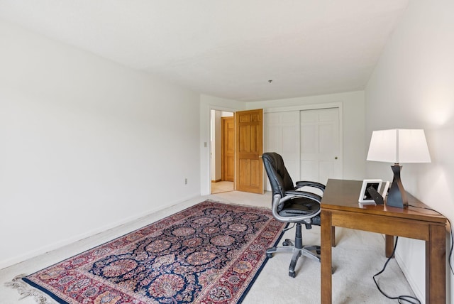 44 Meadowbrook Dr Unit 4, Gorham, ME 04038 - home office with light carpet and baseboards