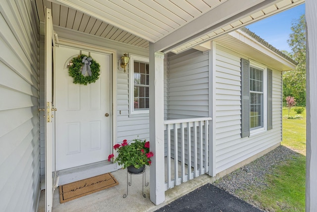 44 Meadowbrook Dr Unit 4, Gorham, ME 04038 - view of exterior entry with covered porch