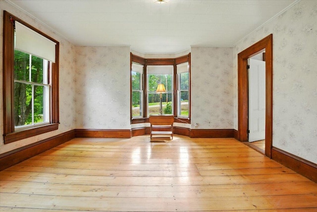 1835 Main St, Fayette, ME 04349 - spare room featuring wood-type flooring and ornamental molding