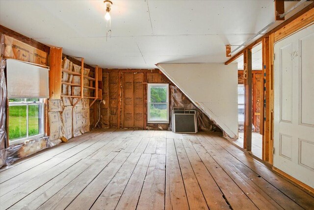 1835 Main St, Fayette, ME 04349 - misc room with wood-type flooring and lofted ceiling