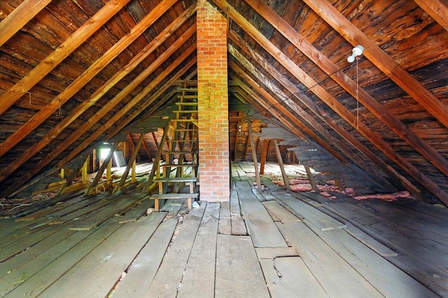 1835 Main St, Fayette, ME 04349 - view of unfinished attic