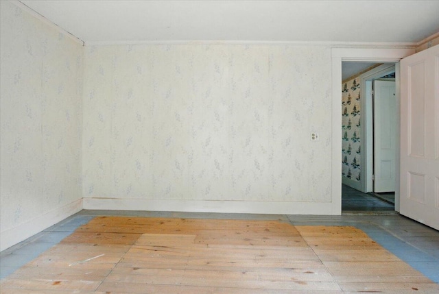 1835 Main St, Fayette, ME 04349 - spare room featuring wood finished floors and baseboards